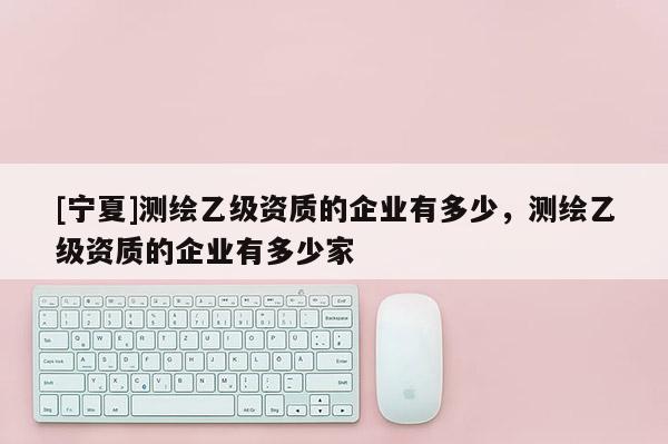 [寧夏]測繪乙級(jí)資質(zhì)的企業(yè)有多少，測繪乙級(jí)資質(zhì)的企業(yè)有多少家